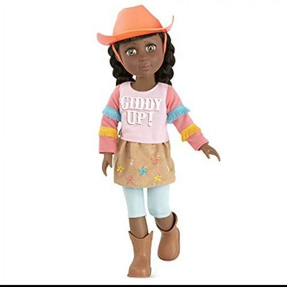 Glitter Girls Jolie 14-inch Poseable Equestrian Doll Cowgirl Hat & Boots New